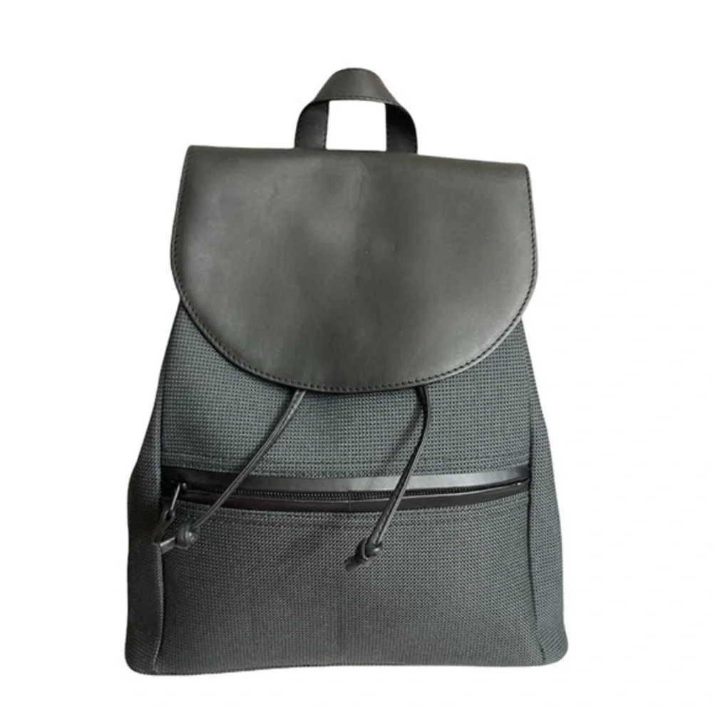 L.L. bean black and gray mini backpack